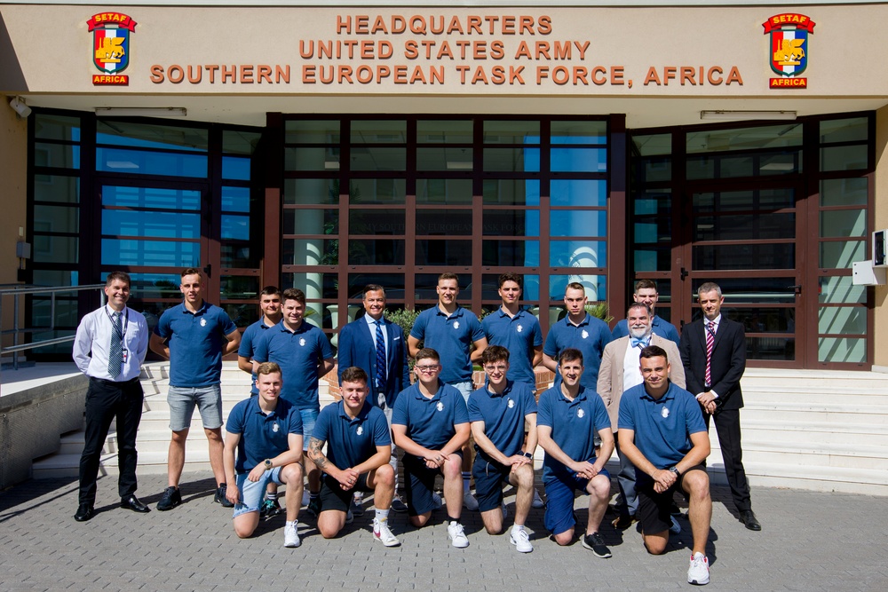 The Pontifical Swiss Guard Football Club Visits SETAF-AF