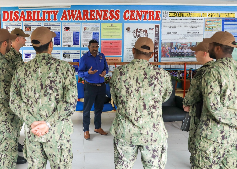 USS Jackson Sailors Volunteer in Lautoka during Pacific Partnership 2023