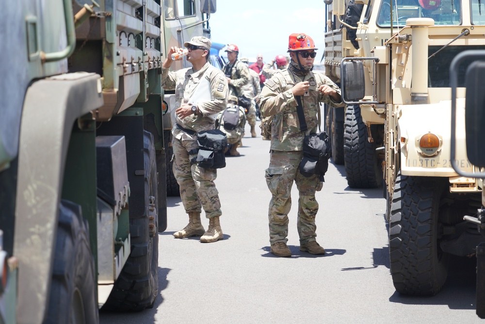 Hawaii National Guardsmen deploy to Maui County to aid in search efforts