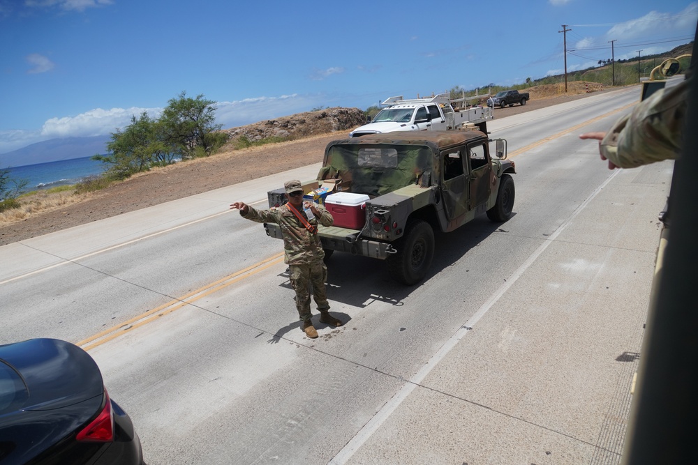 Hawaii National Guardsmen deploy to Maui County to aid in search efforts