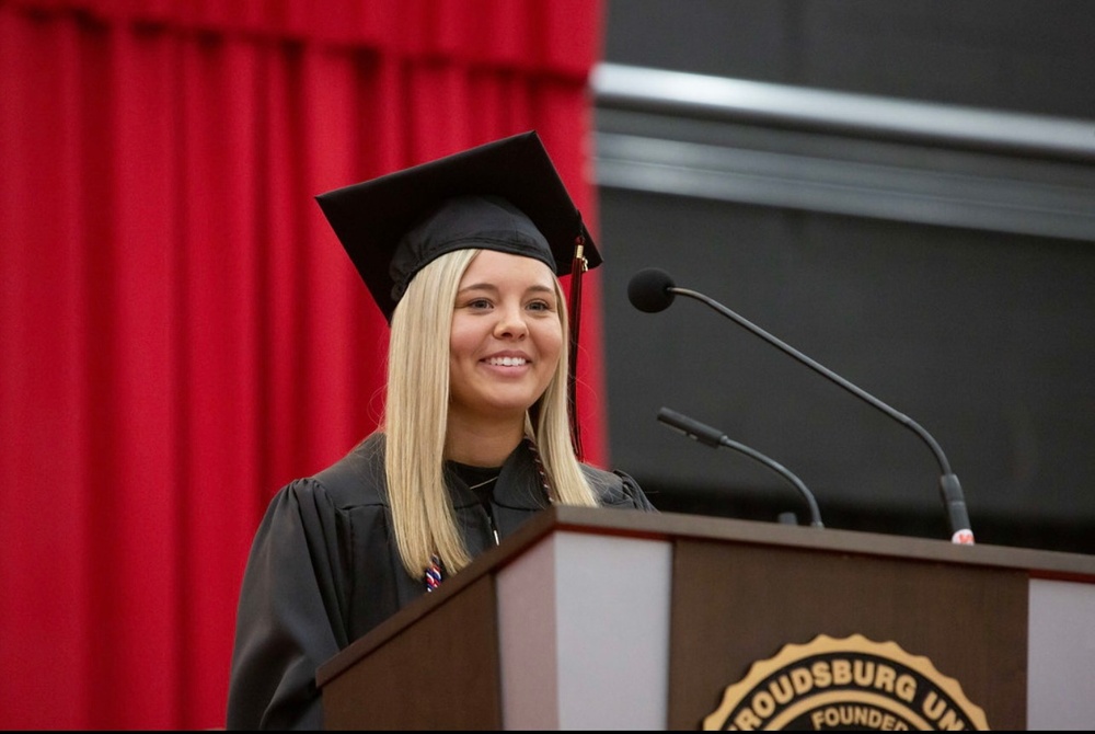 Practice makes Permanence: Pennsylvania National Guard soldier speaks at local commencement