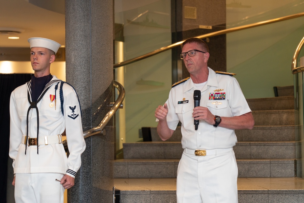 VADM Wolfe Hosts U.S. Navy Band's Concerts on The Avenue