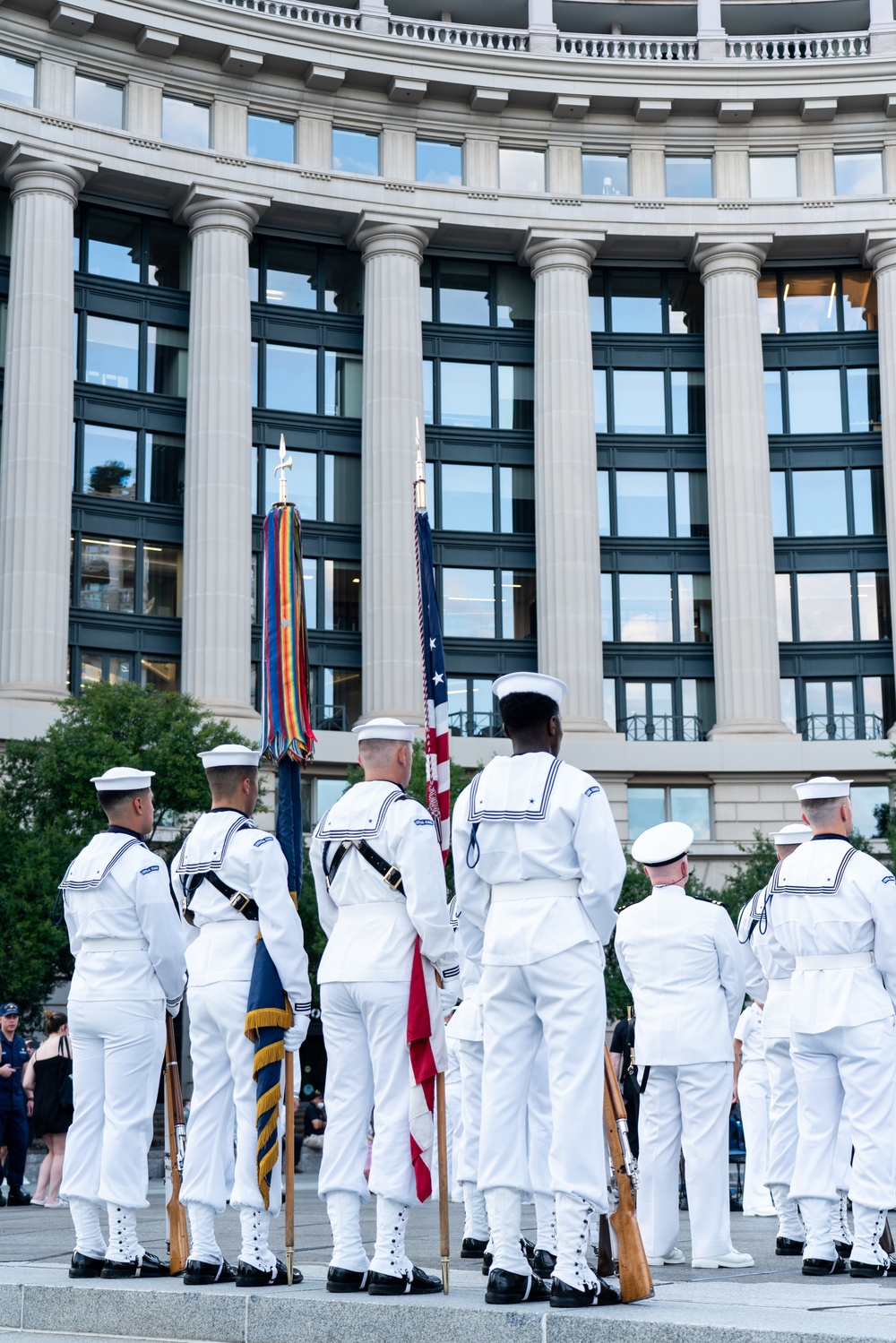 VADM Wolfe Hosts U.S. Navy Band's Concerts on The Avenue