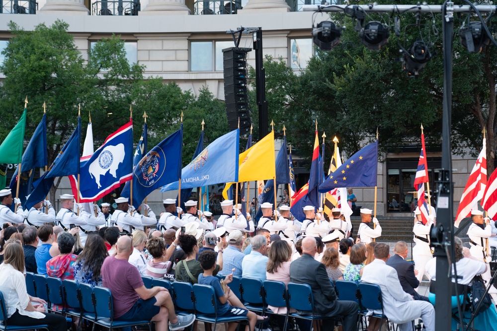 VADM Wolfe Hosts U.S. Navy Band's Concerts on The Avenue