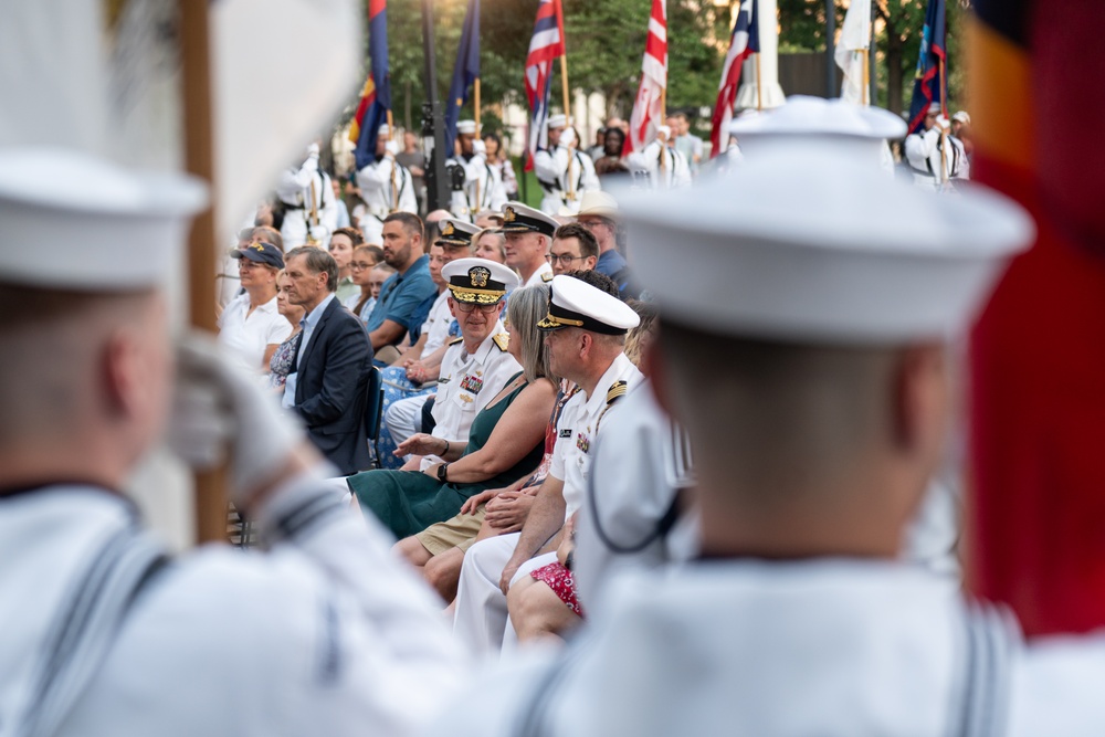 VADM Wolfe Hosts U.S. Navy Band's Concerts on The Avenue