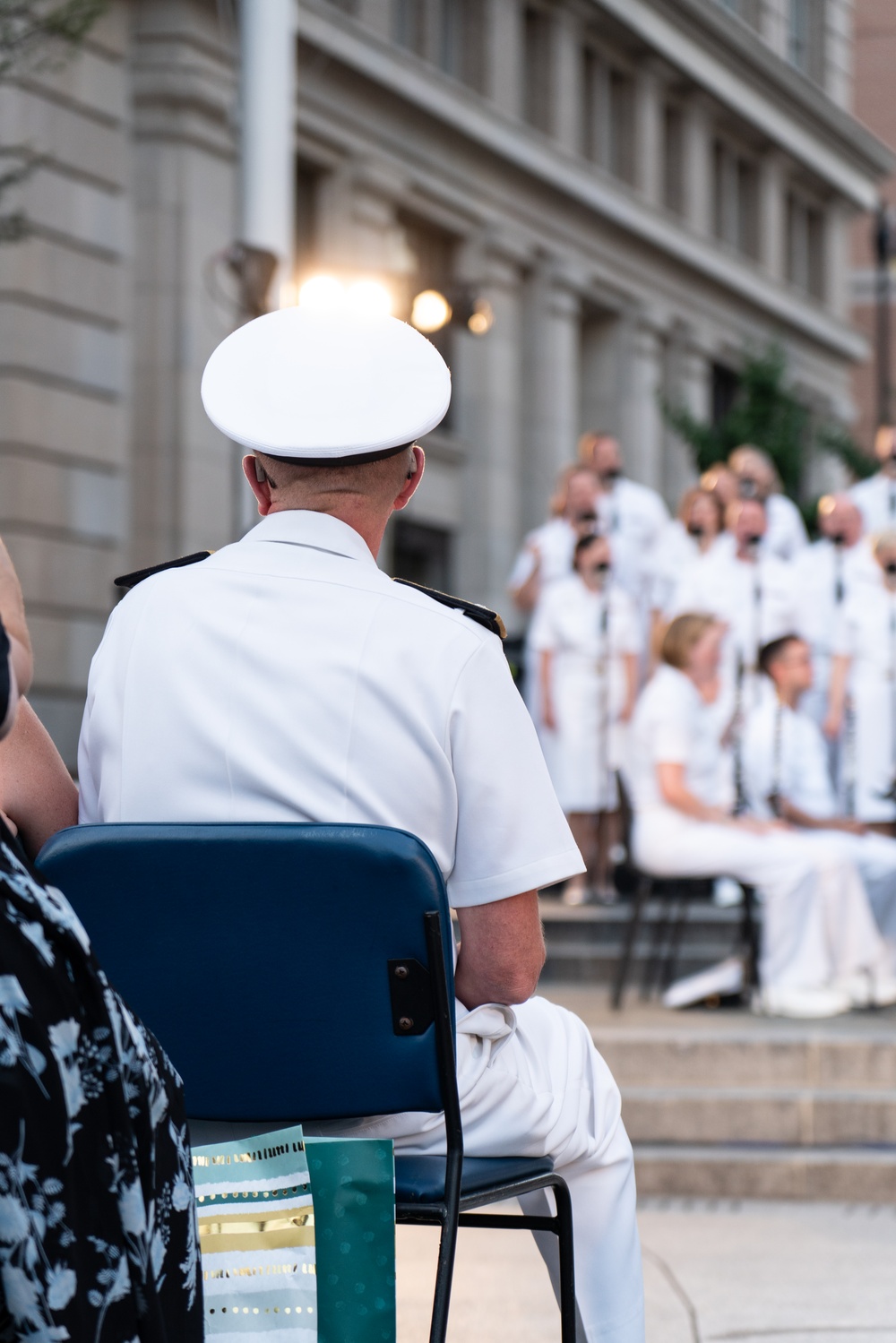 VADM Wolfe Hosts U.S. Navy Band's Concerts on The Avenue