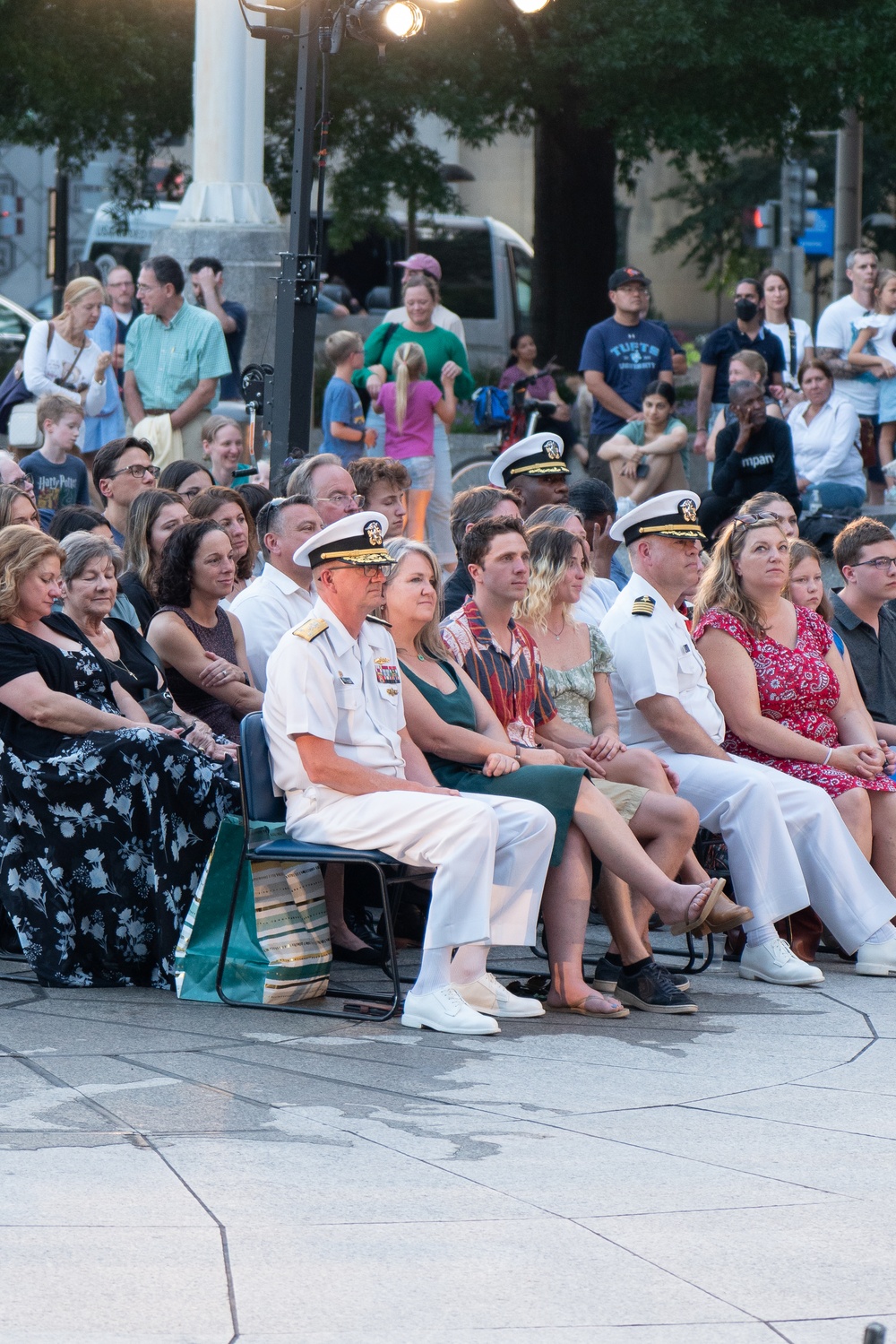 VADM Wolfe Hosts U.S. Navy Band's Concerts on The Avenue