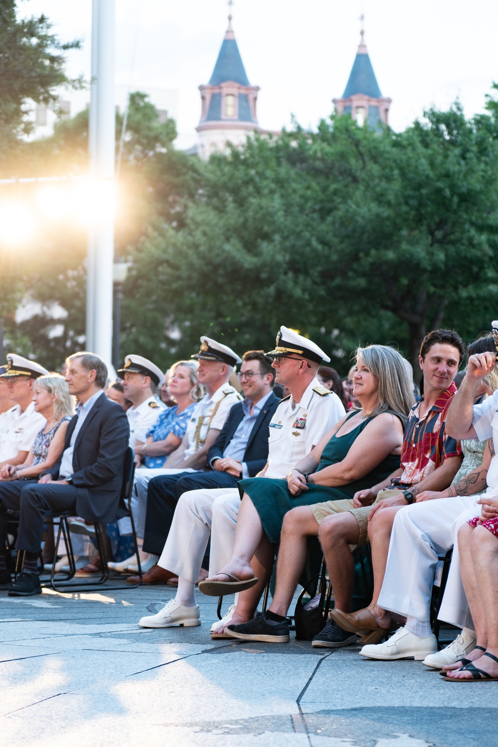 VADM Wolfe Hosts U.S. Navy Band's Concerts on The Avenue