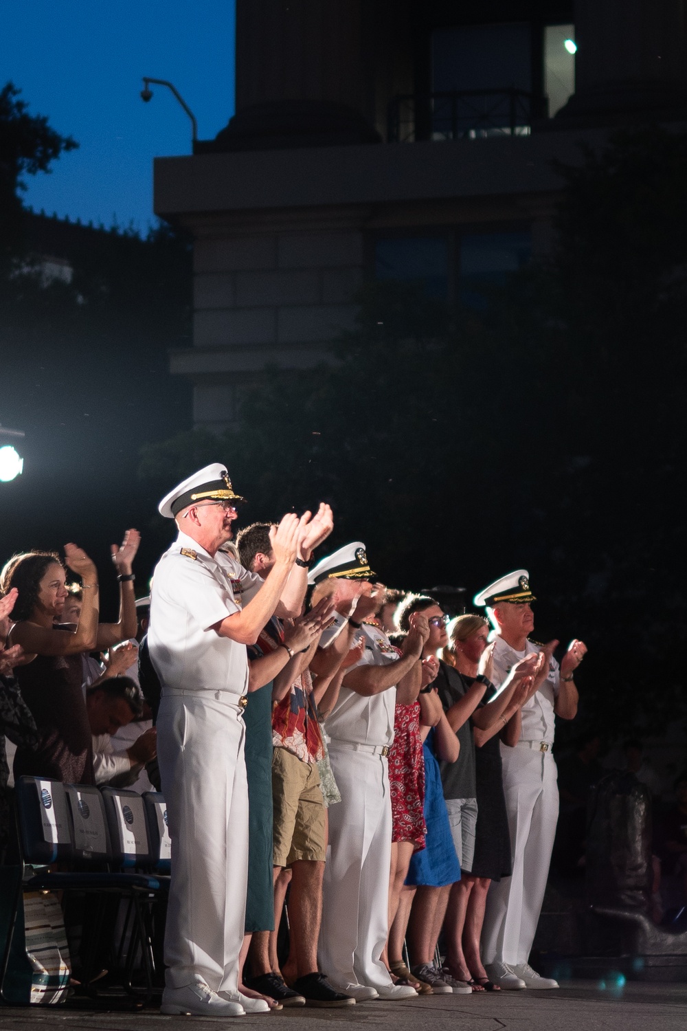 VADM Wolfe Hosts U.S. Navy Band's Concerts on The Avenue