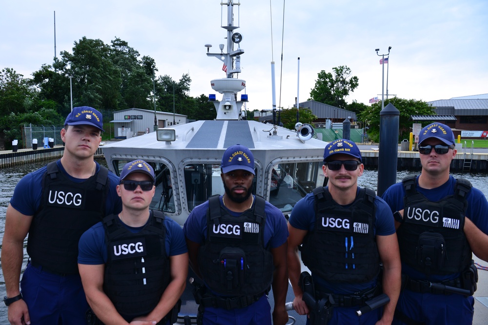 Coast Guard Station Curtis Bay conducts man overboard training