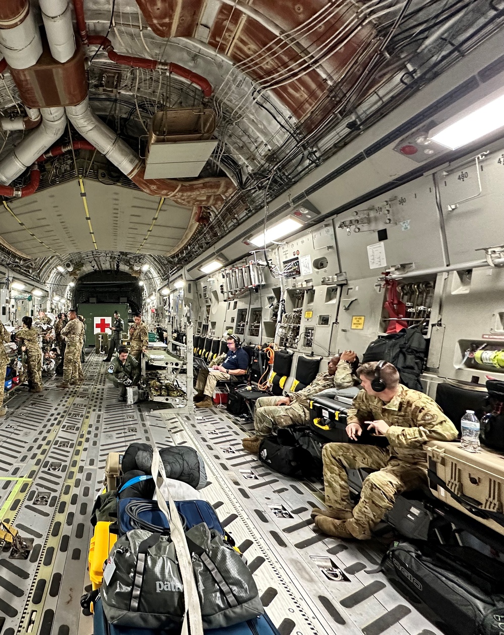 U.S. Air Force and Royal Australian Air Force medical teams work together at Exercise Mobility Guardian 23