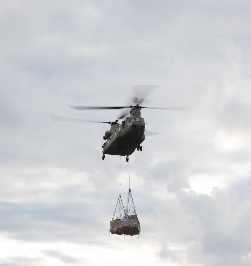 Operation Lethal Eagle III Sustainment Sling Load De-rigging