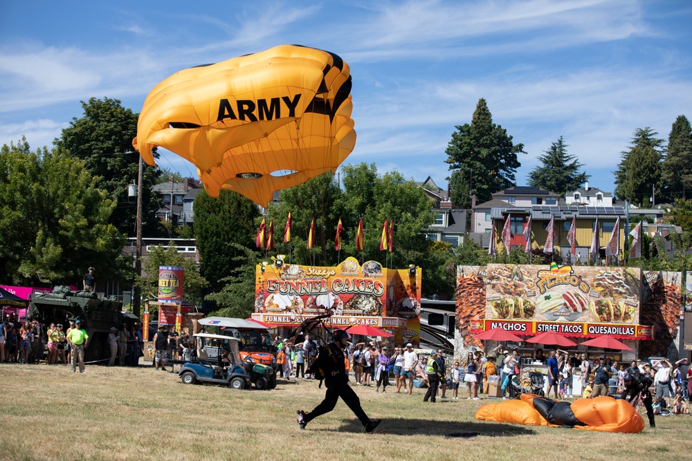 U.S. Army Golden Knights at Seafair 2023