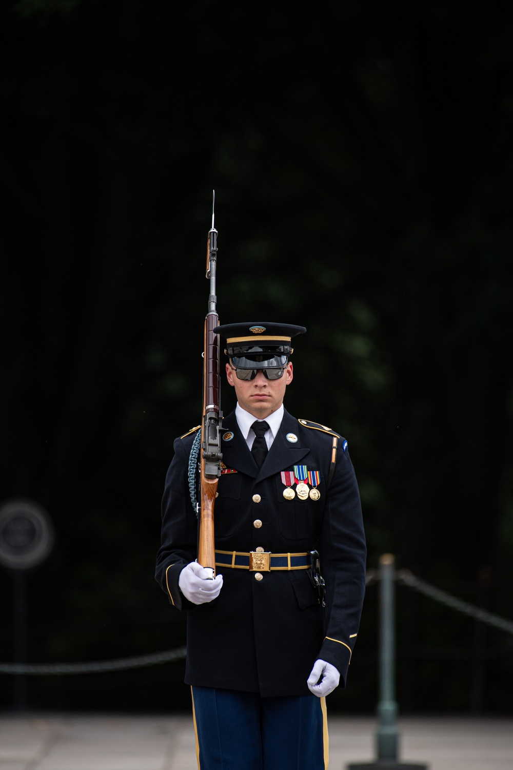 Sentinel Walks the Mat at Tomb of the Unknown Soldier