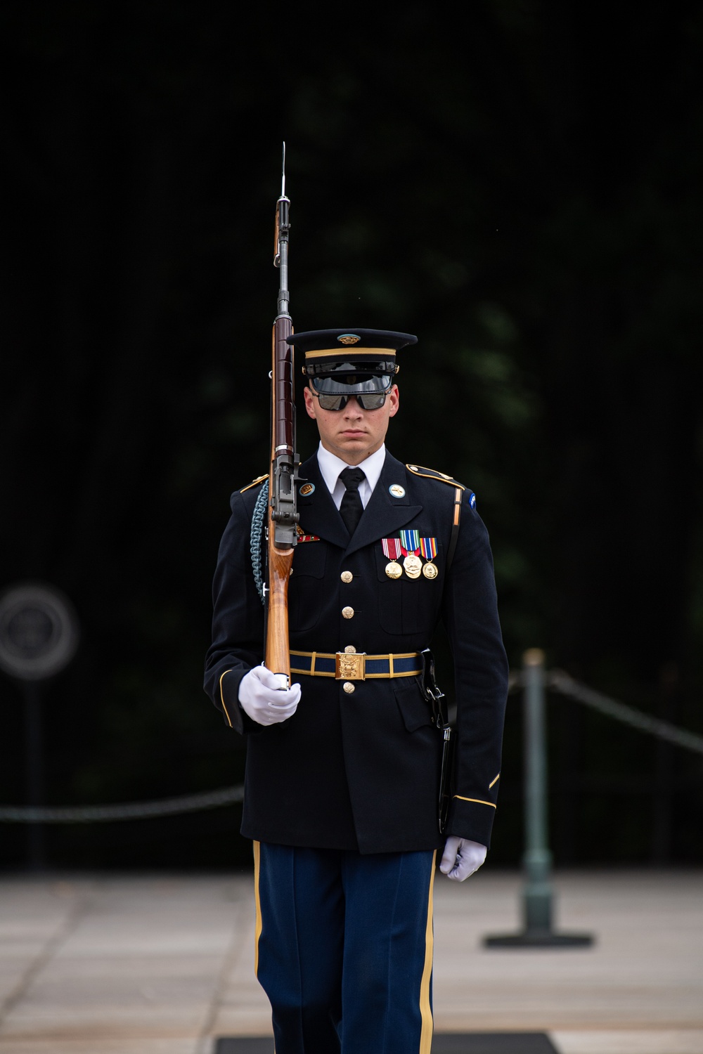 Sentinel Walks the Mat at Tomb of the Unknown Soldier