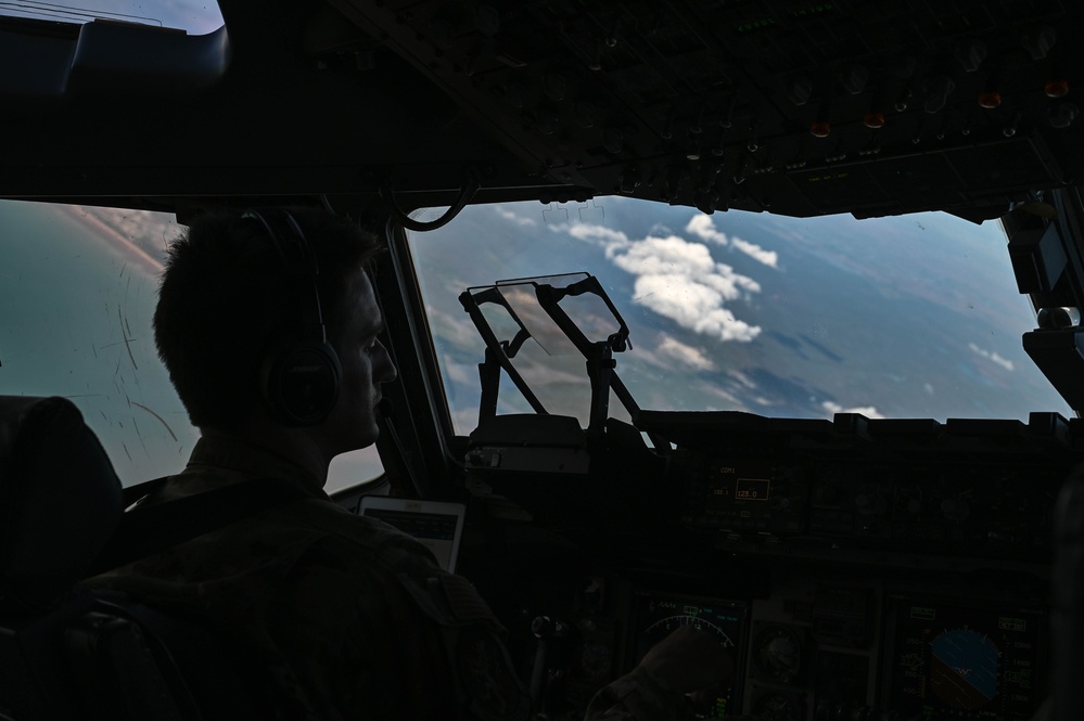 The U.S., Australian, and New Zealand Air Force medical teams work together at Exercise Mobility Guardian 23