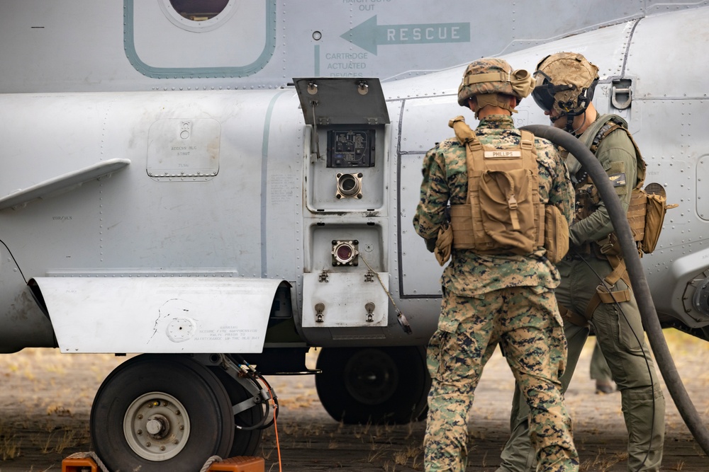 U.S. Marines with 8th Engineer Support Battalion conduct Bulk Refuel