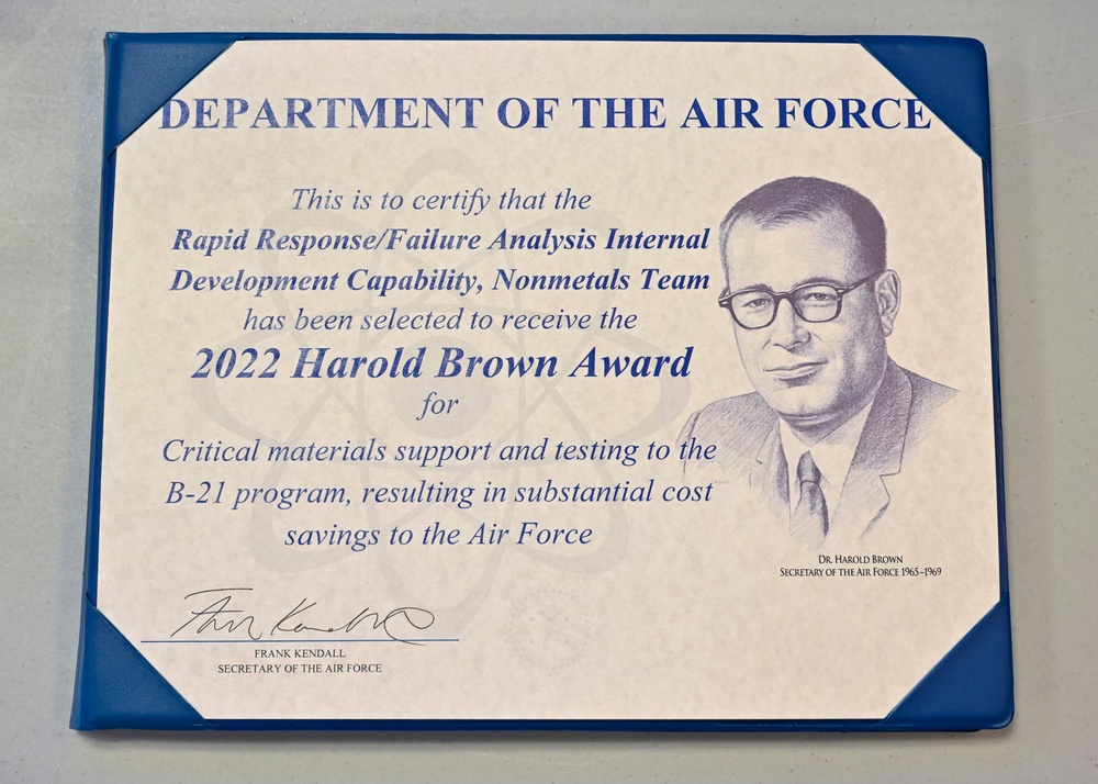 SecAF Kendall presents 2021-2022 Harold Brown Awards