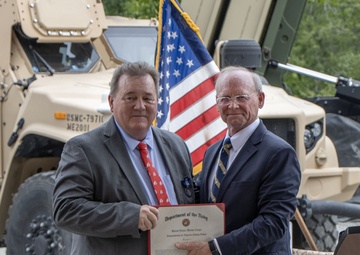 PEO Land Systems Mr. Stephen Bowdren officiated the PM Ground Based Air Defense Change of Charter ceremony