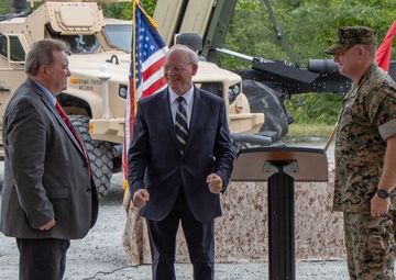 PEO Land Systems Mr. Stephen Bowdren officiated the PM Ground Based Air Defense Change of Charter ceremony