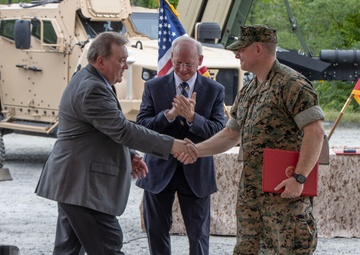 PEO Land Systems Mr. Stephen Bowdren officiated the PM Ground Based Air Defense Change of Charter ceremony