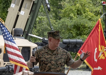 PEO Land Systems Mr. Stephen Bowdren officiated the PM Ground Based Air Defense Change of Charter ceremony
