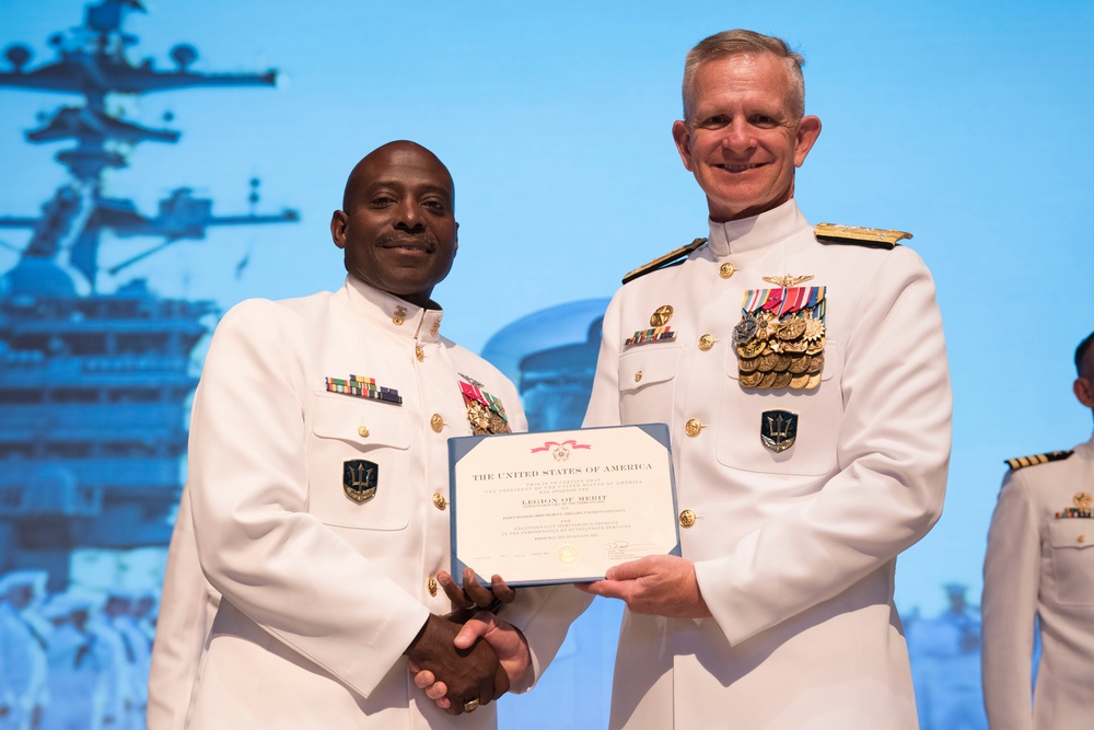 U.S. 2nd Fleet CMC Huben Phillips Retirement Ceremony