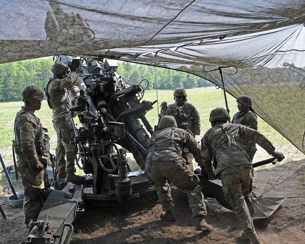 258th Field Artillery trains at NS23