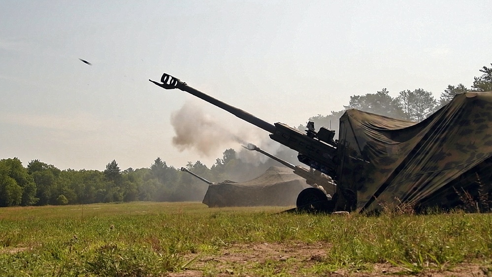 258th Field Artillery trains at NS23