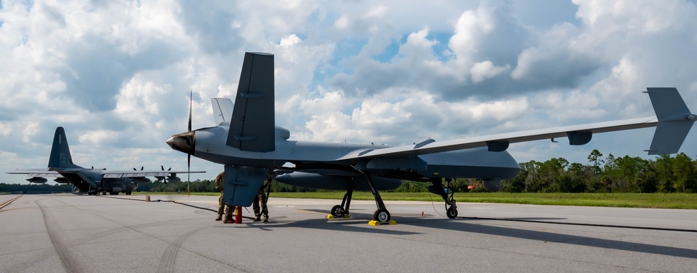 39th Rescue Squadron conducts forward area refueling point with MQ-9 Reaper