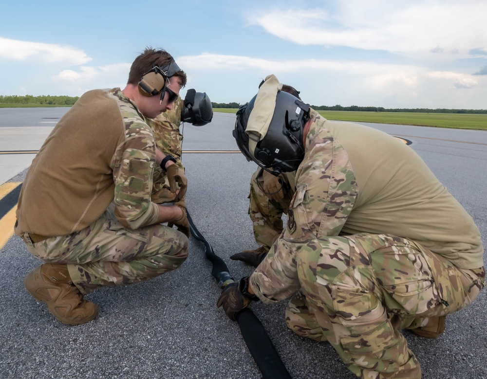 39th Rescue Squadron conducts forward area refueling point with MQ-9 Reaper