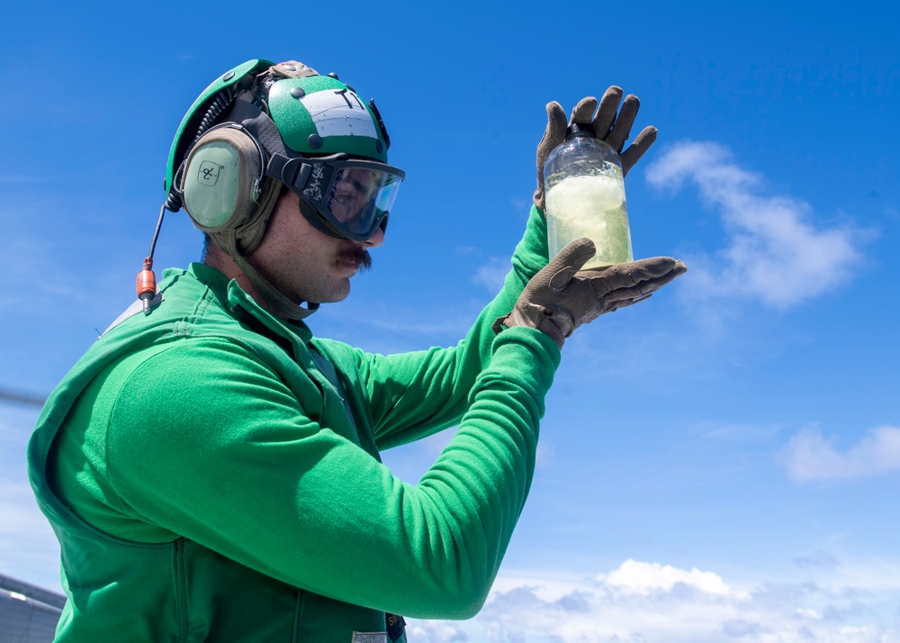 USS Manchester conducts flight operations