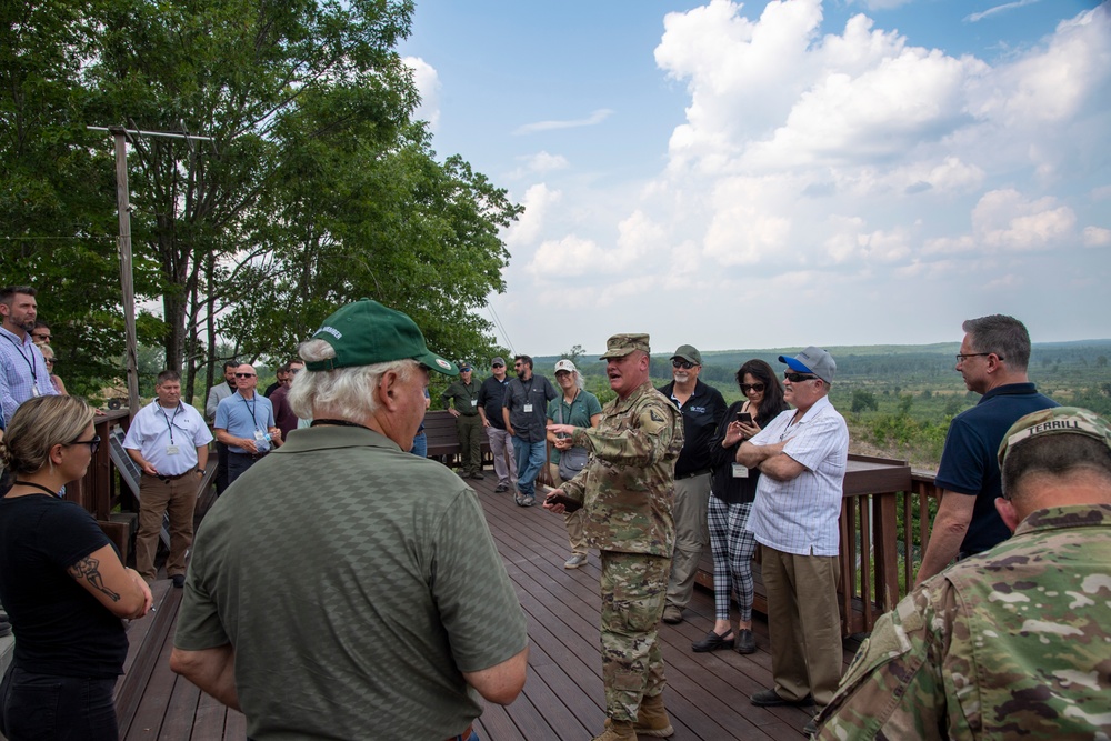 Community Leaders tour Camp Grayling at Northern Strike 23