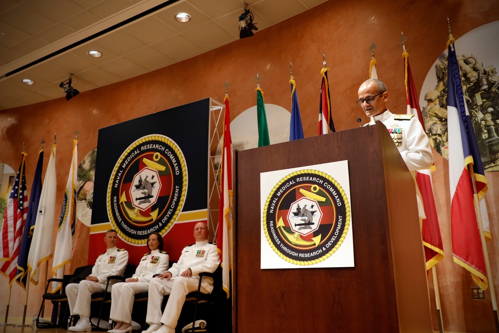 Capt. Franca Jones Assumes Command of Naval Medical Research Command