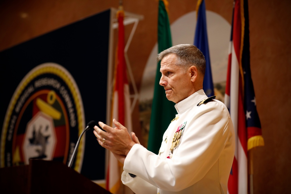 Capt. Franca Jones Assumes Command of Naval Medical Research Command