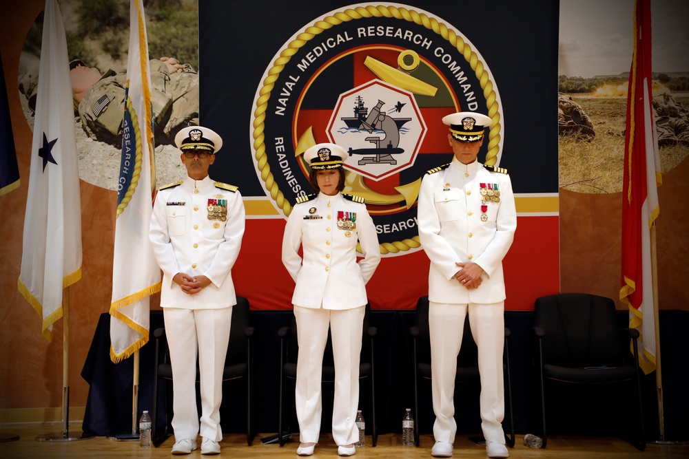 Capt. Franca Jones Assumes Command of Naval Medical Research Command