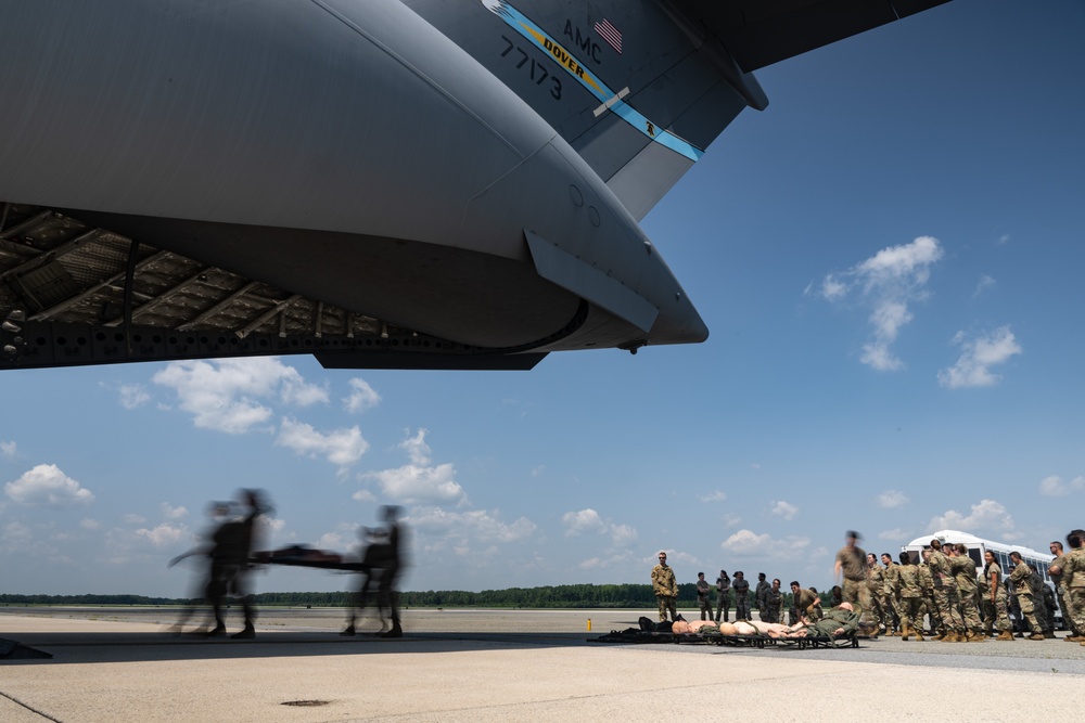 436th MDG, 142nd AES enhance Multi-Capable Airmen skills during MEDIC-X training