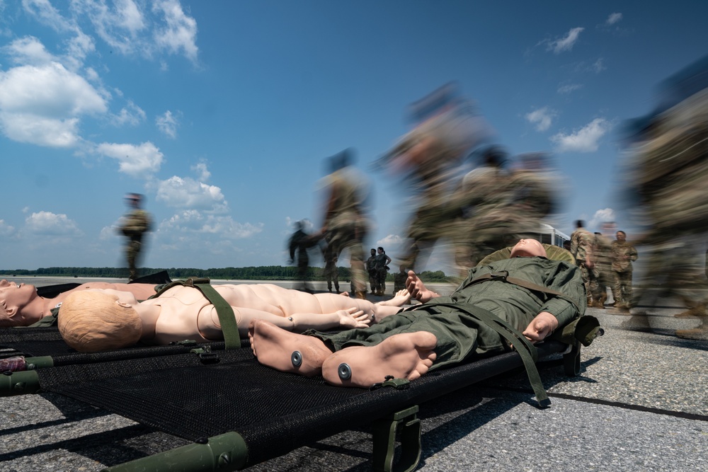 436th MDG, 142nd AES enhance Multi-Capable Airmen skills during MEDIC-X training