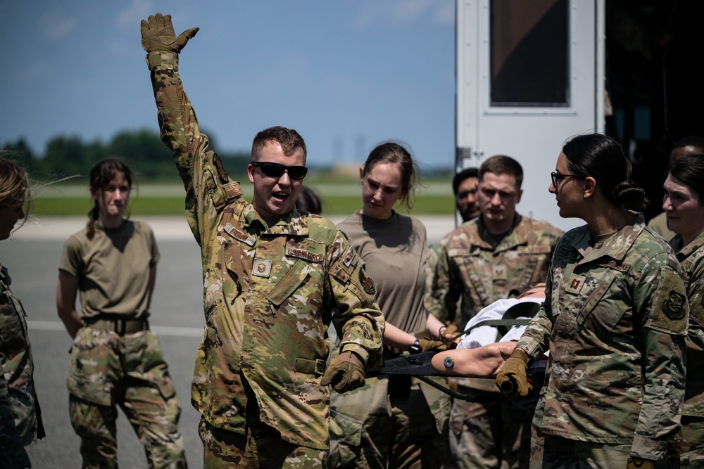 436th MDG, 142nd AES enhance Multi-Capable Airmen skills during MEDIC-X training