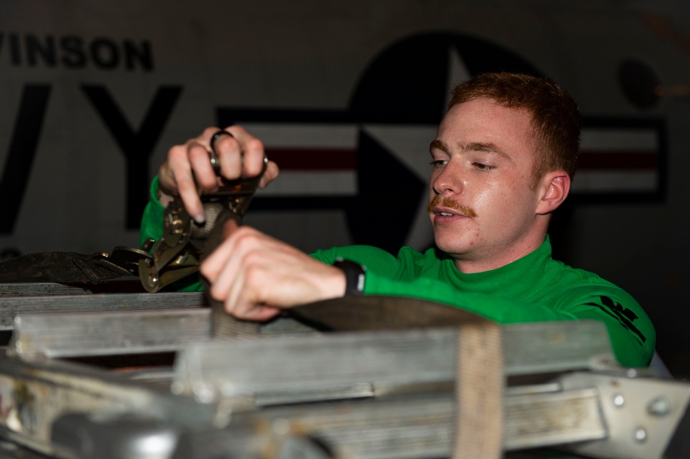 USS Carl Vinson (CVN 70) Sailors Perform Maintenance