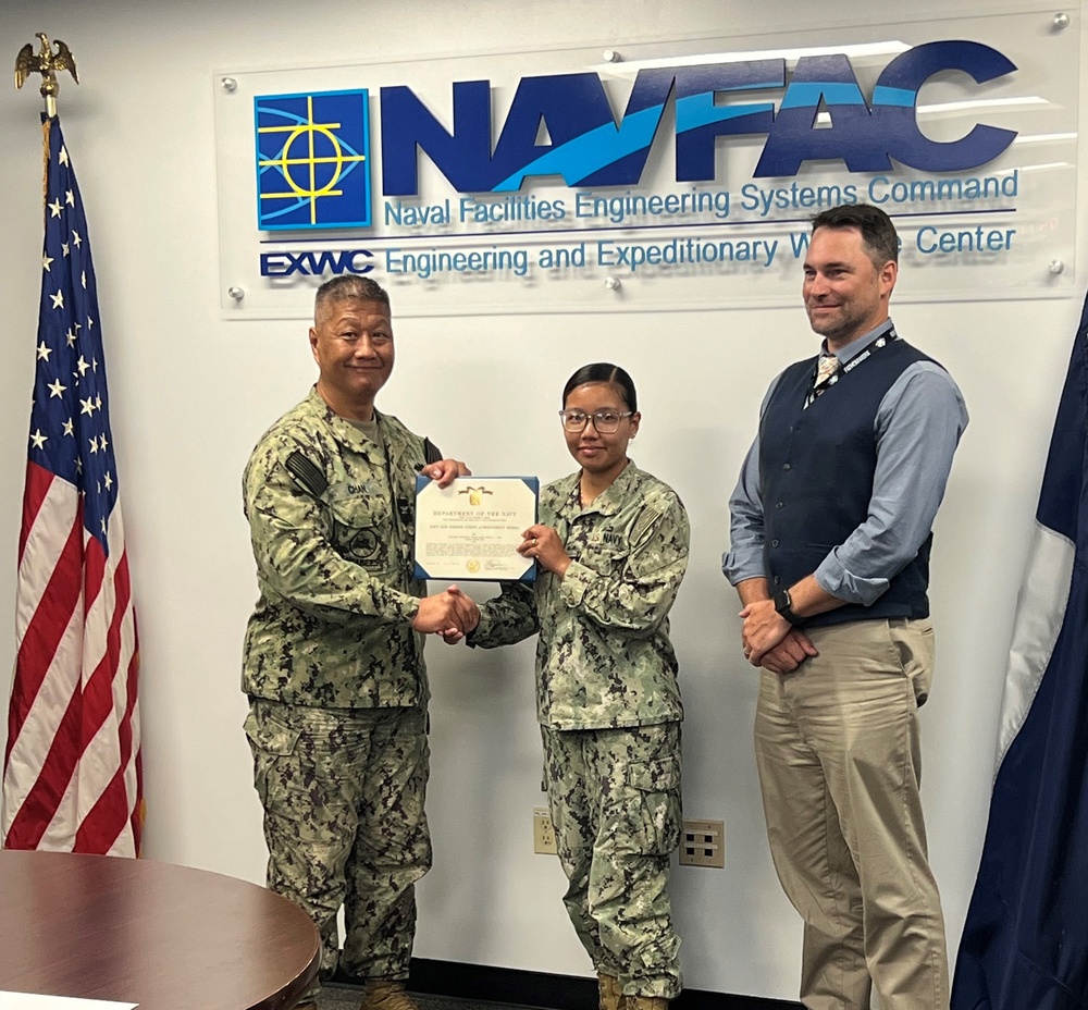 NAVFAC EXWC Rewards Military Achievers