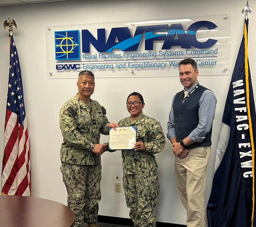 NAVFAC EXWC Rewards Military Achievers