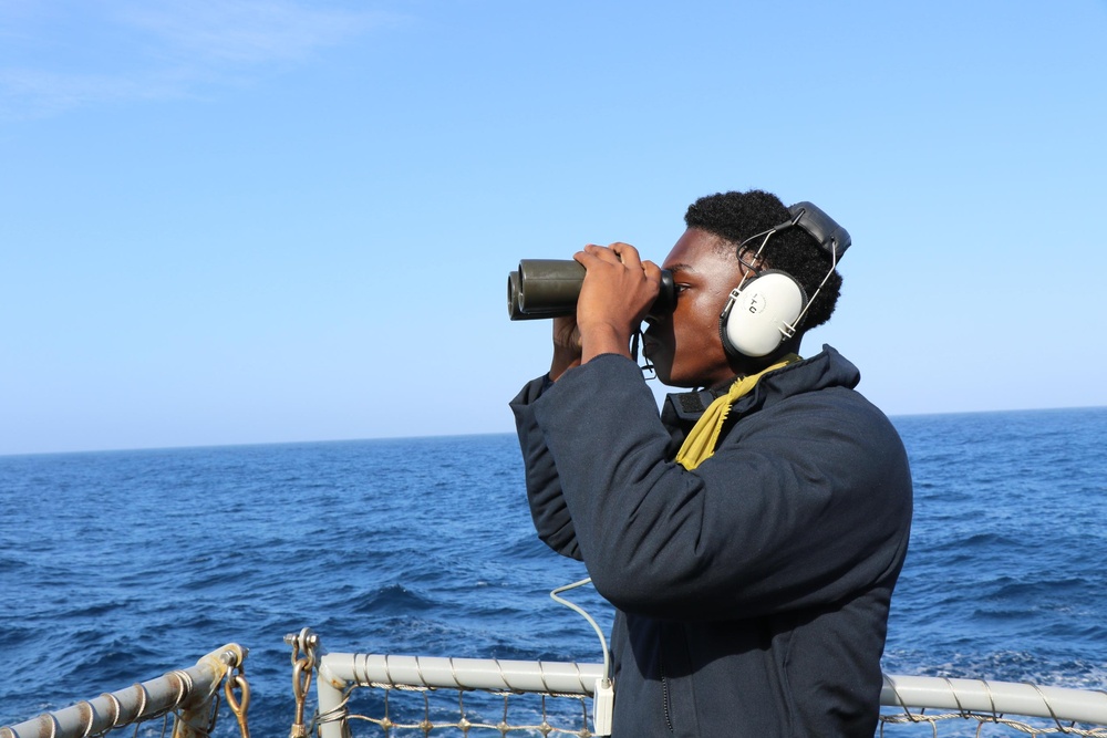 USS Hopper Aft Lookout Watch