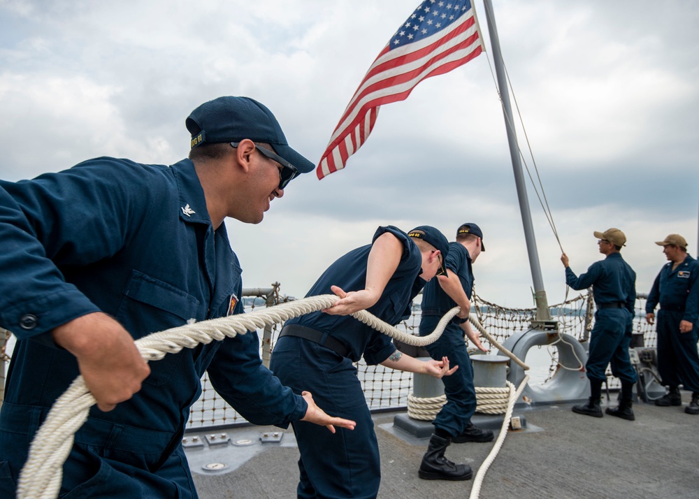 USS Paul Hamilton Singapore Port Visit