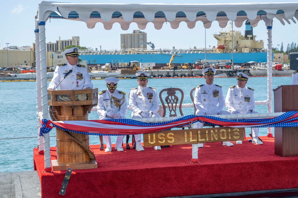 USS Illinois (SSN 786) Change of Command