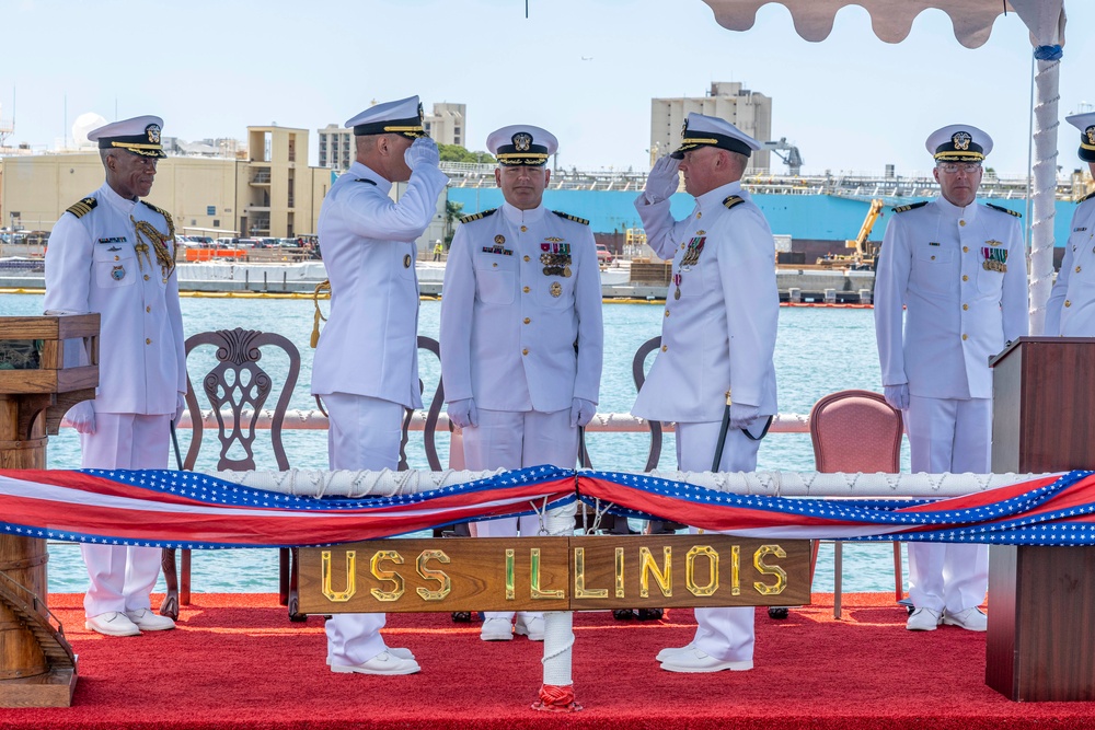 USS Illinois (SSN 786) Change of Command