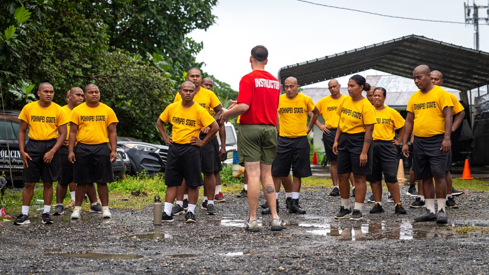 KM23: Pohnpei State Police Academy Physical Training