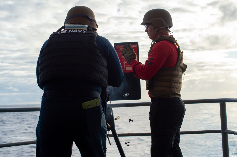 USS Carl Vinson (CVN 70) Conducts Small Arms Weapon Live Fire