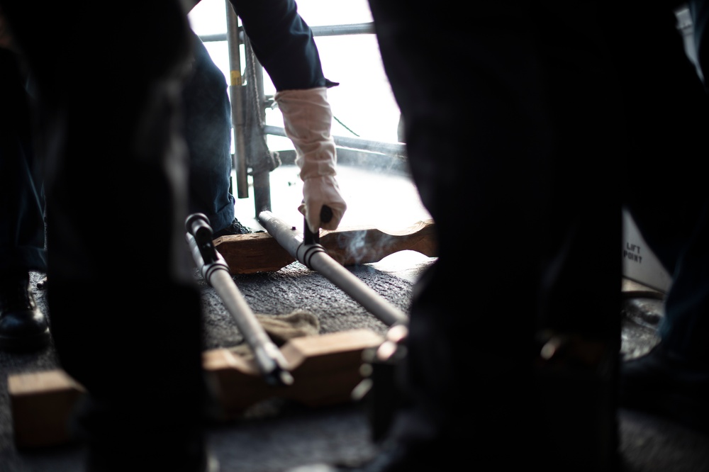 USS Carl Vinson (CVN 70) Conducts Small Arms Weapon Live Fire
