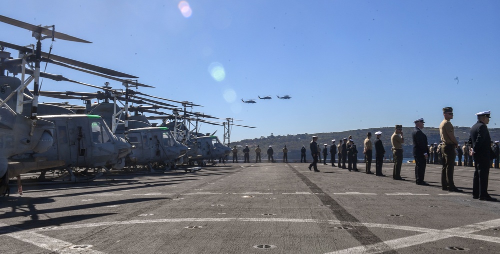 USS Green Bay (LPD 20) Participates in Exercise MALABAR 23 in Sydney Harbor with Allies and Partners